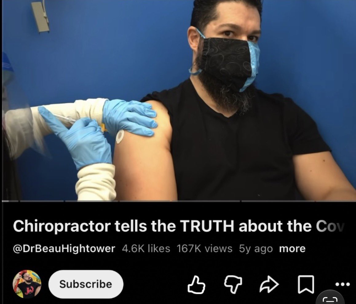 unhealthytruth's tweet photo. Dr!
I warned you publicly about the 💉 when you insulted me endlessly and pushing the Covid shots onto your millions of followers, especially your YouTube. 

Now you’re diagnosed with cancer at 42? How many of your followers have it now, or are 💀😵??? https://t.co/lRaa7Hp95Q