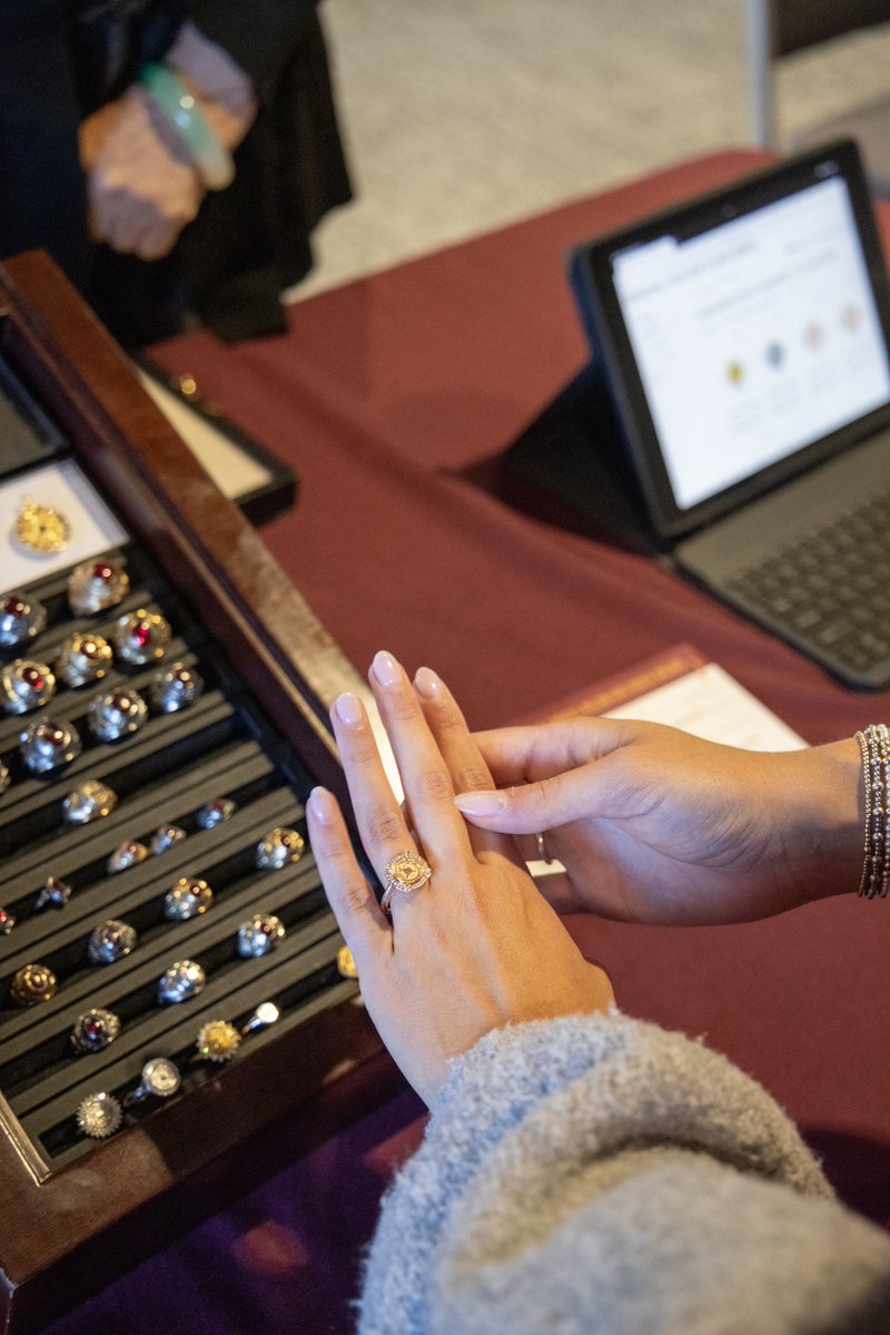 MSStateAlumni's tweet photo. Ring Days are underway on campus! 💍
 
Stop by The Mill (Wednesday) and Grad Fair (Thursday &amp; Friday) to view, try on and purchase your class ring.
 
🔗 https://t.co/v5vWknV6w2 https://t.co/iiXHiZ0KCa