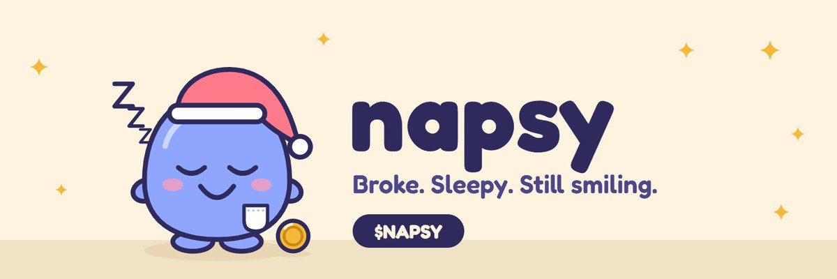 napsyyyyy's tweet photo. I Woke up broke, decided to launch a coin

Introducing $NAPSY—for everyone who values a good nap over a standard 9-to-5 grind. Still smiling through the dips!

grab your pillows, we're going to the moon in our sleep.

CA: 7uXSEbAC2L2c99xxebj9rfxNHjfkCMjbp3S7Wtw3pump

Also on pump https://t.co/MtTpEZg5De