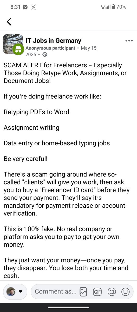 null_byte100's tweet photo. @sirfx94 @mrstevensm3r He's a scammer, they will request for money and run away https://t.co/ap3sqLc4k9