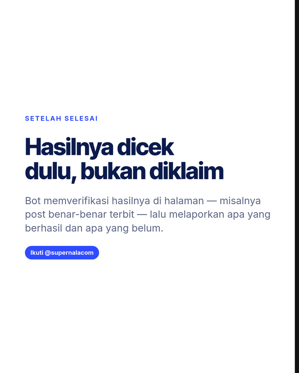supernalacom's tweet photo. Geser 4 slide ini buat lihat alurnya. @supernalacom https://t.co/cwVal88ovv