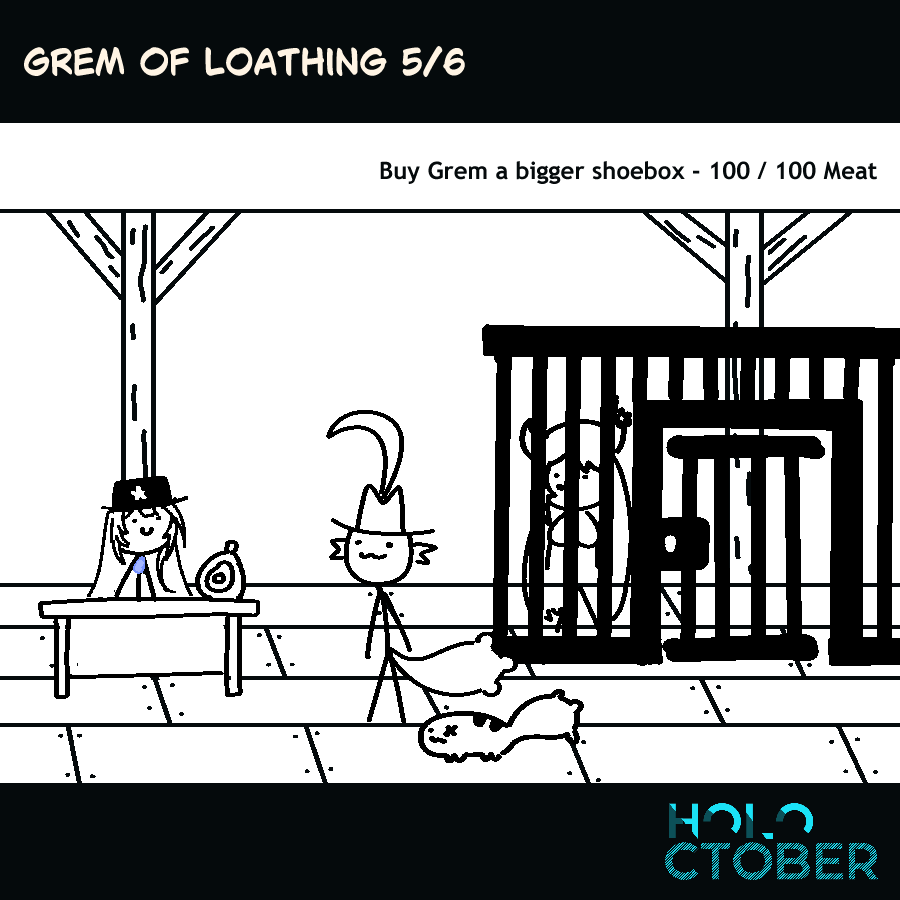 DailyGremPyro's tweet photo. Holoctober. Day 21: Stickman 

You returned with the wanted outlaw.
The legal system was forced to acknowledge your effort.

#rkggk #gremofloathing https://t.co/5vwu825FBi