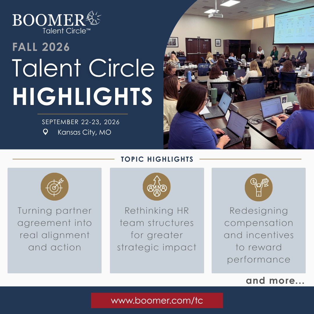 ThinkPlanGrow's tweet photo. Partners agree on strategy, but execution can stall. Boomer Talent Circle peers recently shared how training improves alignment and accountability.

Read here: https://t.co/VCc0UiAUdE
#FirmLeadership https://t.co/cR5QObZ8XP