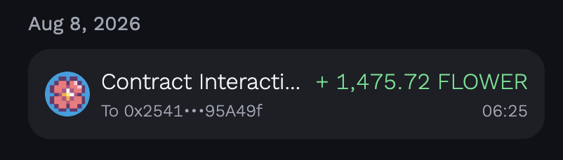 MemeStopLegion's tweet photo. @RodrigoAmo47925 @0xSunflowerLand since 8th of august( my last 100% withdrawal)  I got a profit of around 800 flower https://t.co/IStISITzZ3