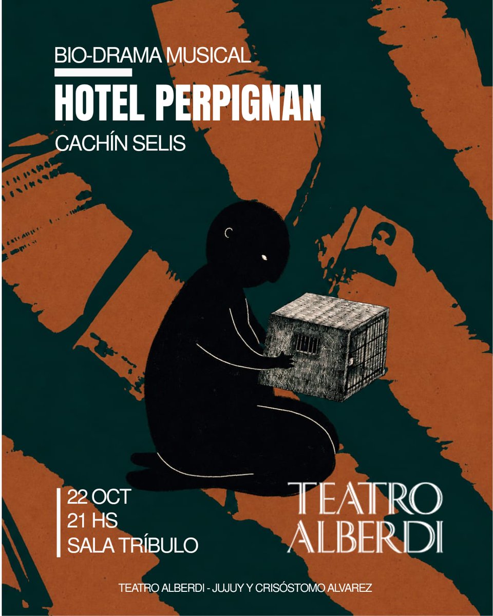 ExtensionUnt's tweet photo. Mañana jueves 22 se presenta en la Sala Tríbulo del Teatro Alberdi el bio drama musical Hotel Perpignan #ExtensiónEsCultura @MediosUNT @MarceloMirkin https://t.co/Lo4272241N