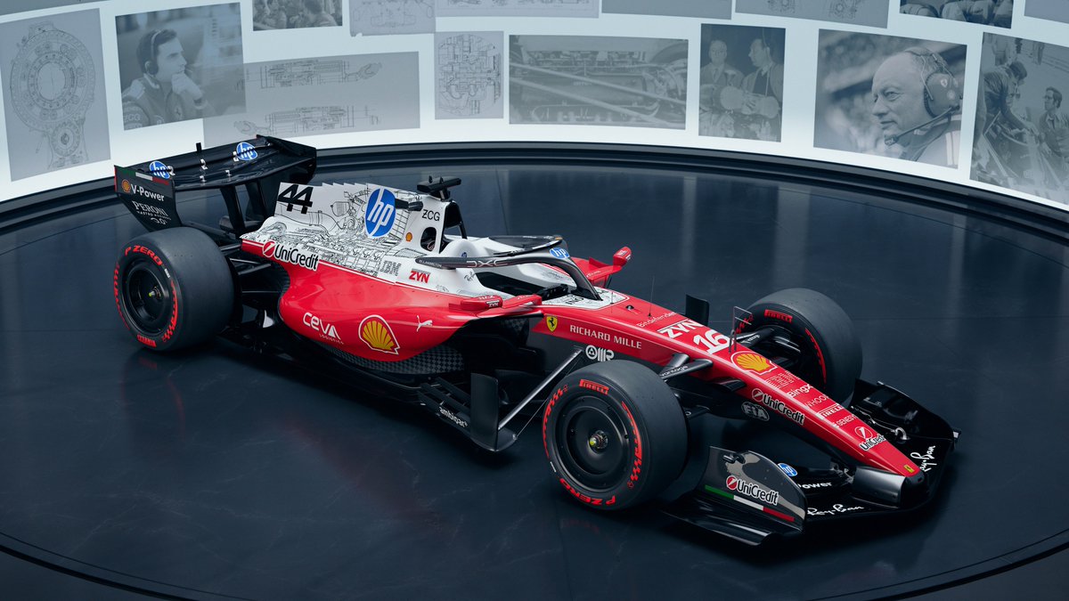ScarbsTech's tweet photo. Ferrari's power train blueprint livery...
Gearbox, differential and ICE detailed 🤔 
#F1 #F1tech #AustinGP https://t.co/IbGpyHDH0E