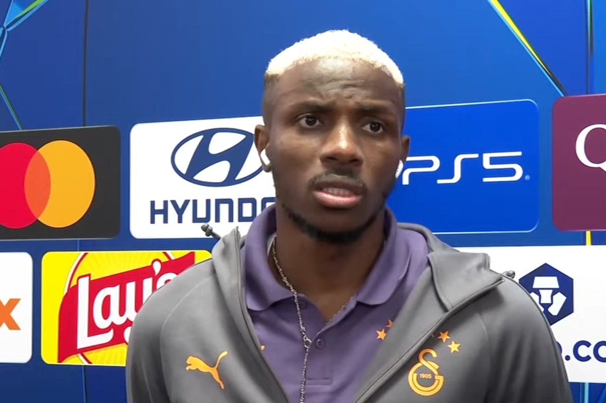 lemarcaspors_'s tweet photo. Victor Osimhen: "Biz her zaman en iyisini yapmaya çalışıyoruz. Takım için de benim için de bazen isteğiniz şeyler olmuyor. Dışardan gergin gibi gözüküyor olabiliriz ama o gerginlik değil. Sadece o an gösterdiğimiz bir reaksiyon." https://t.co/xi1UAyJ10e