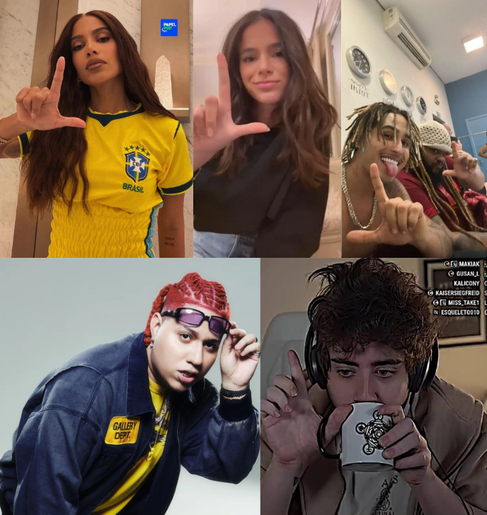 treboramil's tweet photo. Esses abaixo passaram o ano inteiro cobrando posicionamento, fazendo story com “13”, falando que “não dá pra ficar em cima do muro” e que “todo mundo tem que votar”.

Aí chega o dia e a realidade é outra:

Anitta declarou voto em Lula e não votou  ;
Bruna Marquezine pediu voto em Lula e não votou; 
Matuê falou “amanhã é 13” e não votou;  
Wiu declarou apoio e não votou;
Cellbit escreveu textão dizendo que a única escolha era Lula 13… e também não votou;

Falar é fácil, cobrar os outros é mais fácil ainda. Agora, sair do sofá e exercer o direito de voto, aí já é pedir demais dessa galera.