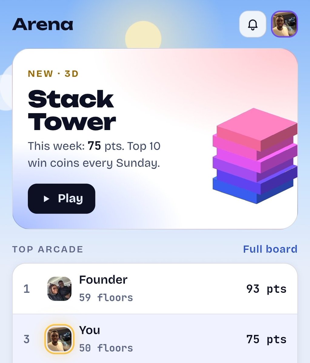 ProphetJoelO's tweet photo. @flypchat will be giving 200,000 naira to the first five persons to beat my highest score in the game of Stack tower. So when you join, head straight to arena. The competition date will be available soon.😁

Share and follow @flypchat to qualify and for more information. https://t.co/1rfjPOdSI2