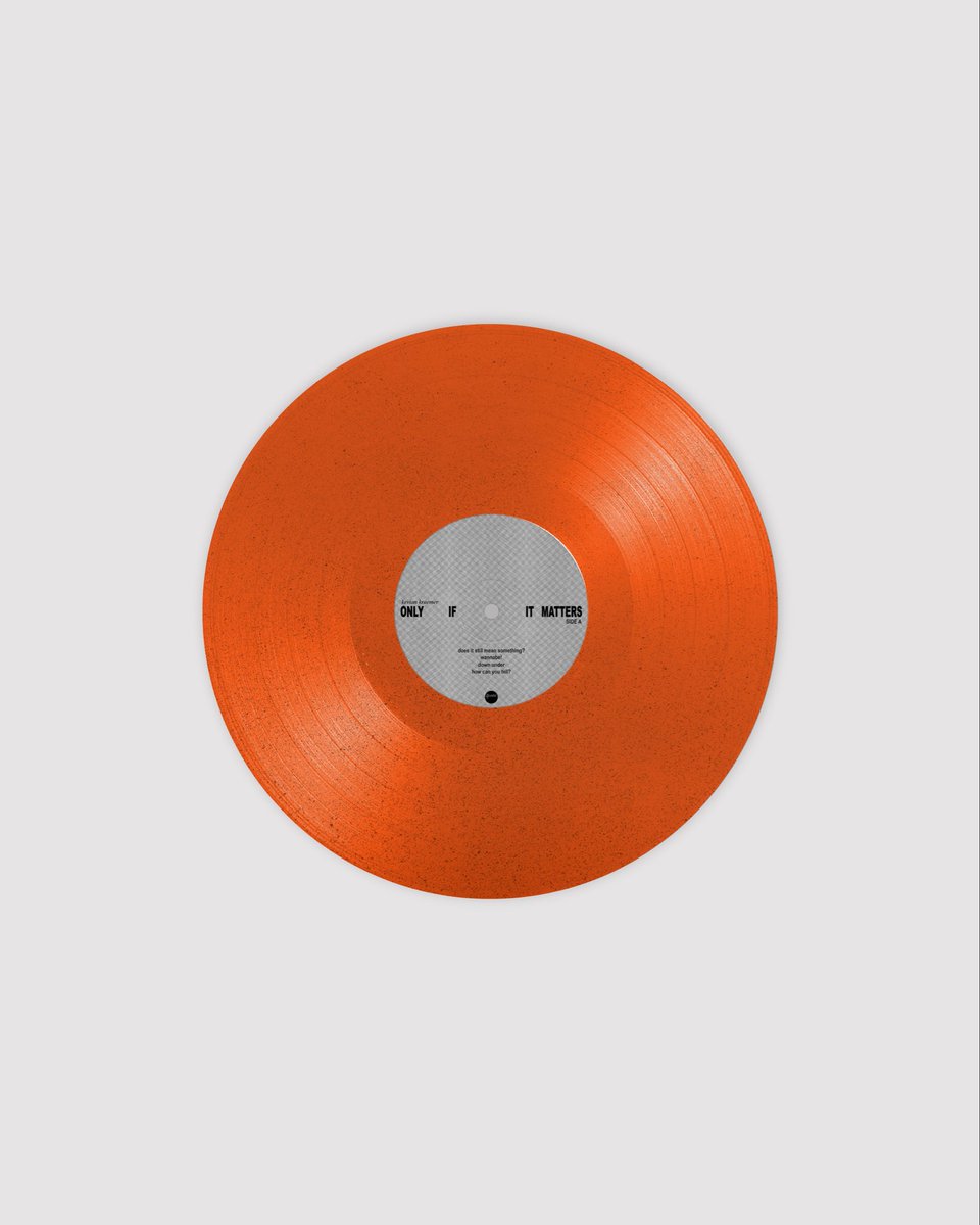 vertigovinylga's tweet photo. VV x Kevian Kraemer

REPOST + FOLLOW TO ENTER GIVEAWAY FOR SIGNED COPY

“only if it matters” by Kevian Kraemer

Pressed on orange with black glitter vinyl LP, this release is available for 48 hours only, and hand-numbered from total units sold. Once it sells out, it will not be restocked.

https://t.co/iWJ25rRVSt
