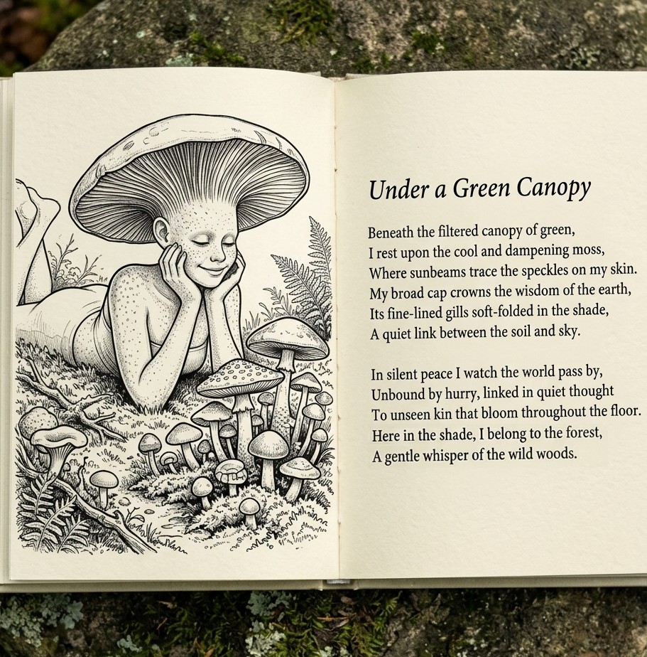 AdamUpdates's tweet photo. Poetry collection? #mushrooms #fungi #poetrybook #poetry https://t.co/MSUWMI5Fqj