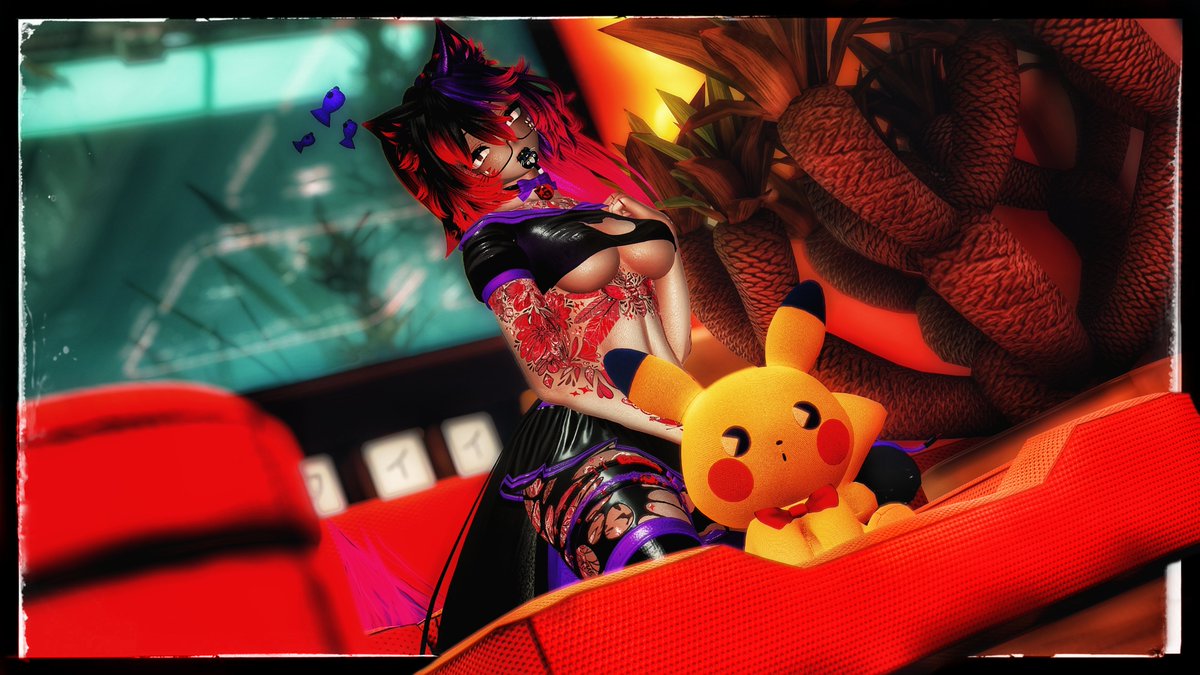 Pikachu_vrc's tweet photo. Let me get a Pik-ach-u
And I'll let you get a peek at me 

Melinia by Cynnamon releasing November 1st https://t.co/mf1DLDkqea