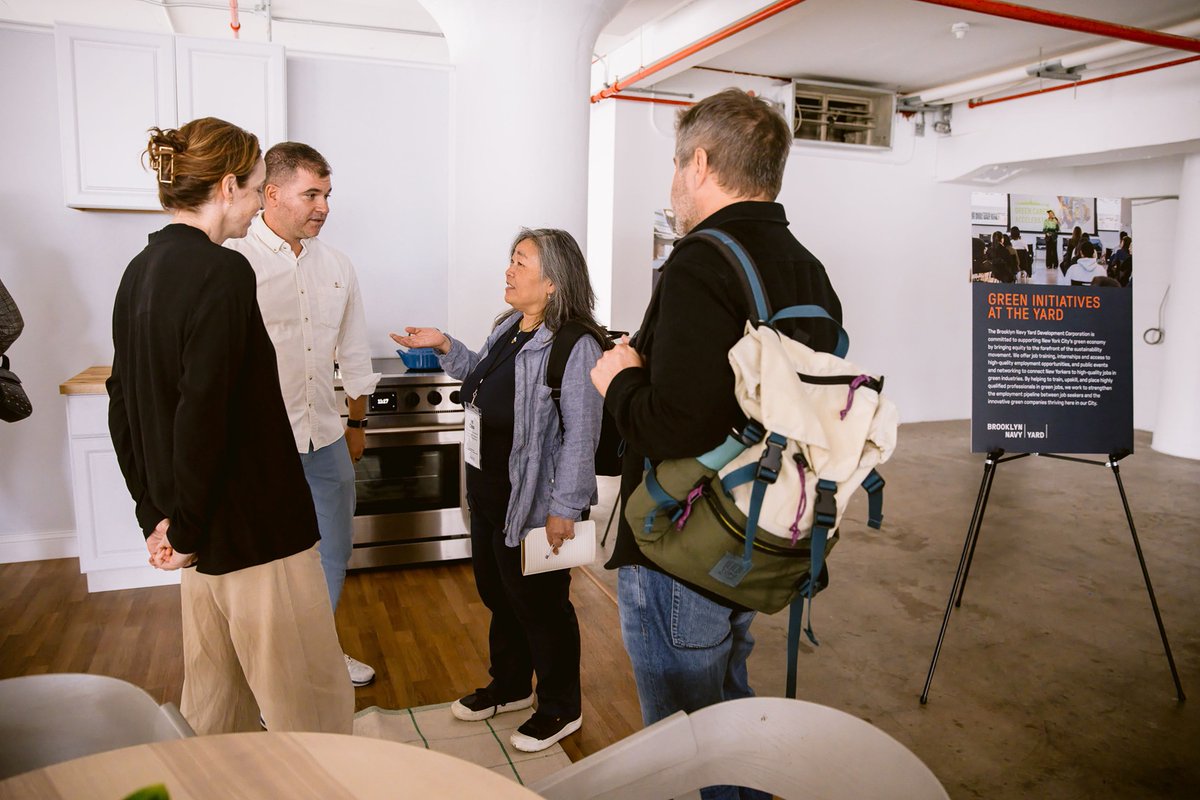 NYCHA's tweet photo. This September during Climate Week, leaders from 12 cities toured @NYCHA's Apartment of the Future Education Center at the Brooklyn Navy Yard, showcasing sustainable technologies for public housing &amp; energy-efficient homes.

Read more: https://t.co/7zRIQMCC7f

#Sustainability https://t.co/uYYnUXEtuz