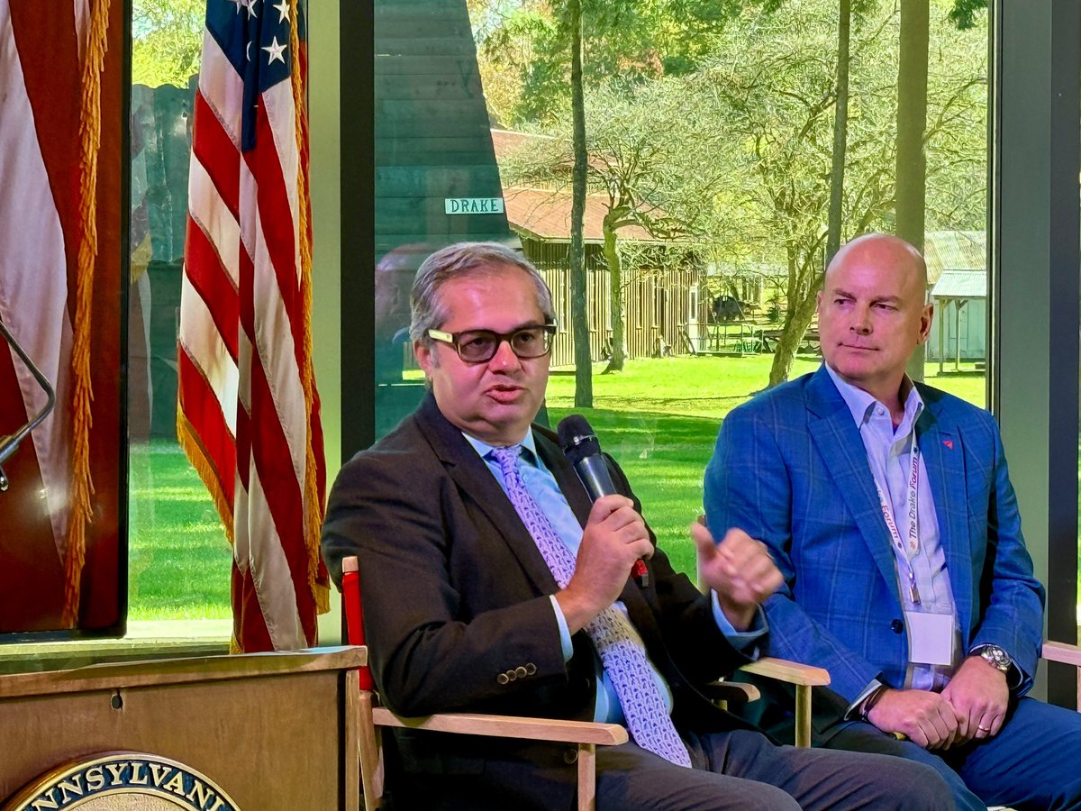 azembassyus's tweet photo. Ambassador Ibrahim @hazar_khazar addressed panel discussions on Energy, Security & the New Global Economic Geography at @ForumDrake, highlighting #Azerbaijan’s strategic #energy projects, resource diversification, and commitment to safeguarding national independence while promoting regional cooperation and stability amid global uncertainty.