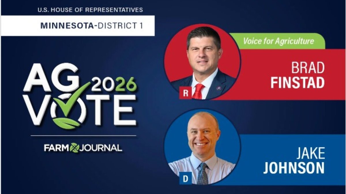 AgWebEditor's tweet photo. The state’s District 1 race offers a choice between an incumbent focused on crop insurance and markets, and a challenger calling for tariff relief and corporate accountability. https://t.co/JvuKsENctg