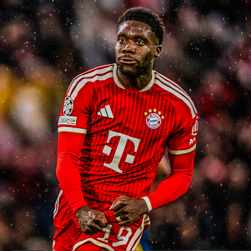 eurofootcom's tweet photo. 🚨🇨🇦 𝐎𝐅𝐅𝐈𝐂𝐈𝐀𝐋 | Alphonso Davies (25) has become the FIRST Canadian to ever reach 60 appearances in the UEFA Champions League. ✅ 

He marked the occasion with a goal ✨ https://t.co/6PfKVow8Pb