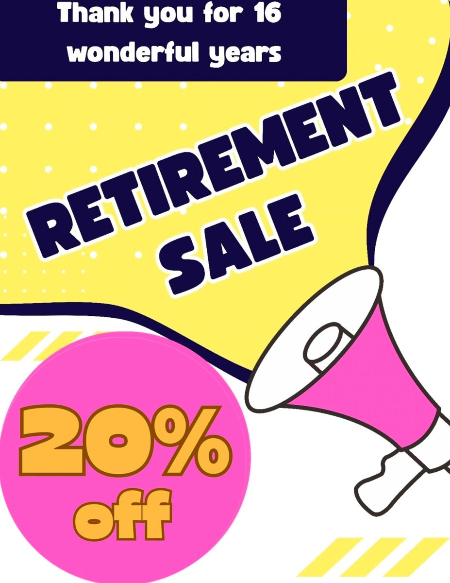 COMB_2701's tweet photo. Children’s Orchard Manhattan Beach Closing:Help Us Celebrate Our Retirement With
Final Savings 20% Off Storewide.
After 16 incredible years I will be retiring and closing Children’s Orchard Manhattan Beach. https://t.co/HY38krgDuk