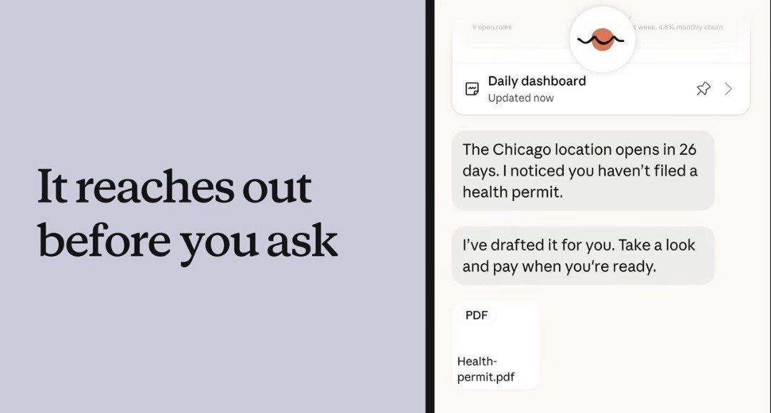 AndrewCurran_'s tweet photo. Funny how these days once things start to tip - in this case proactive agents - it turns into an avalanche. I posted about Grok sending me a message proactively a few days ago. This is great news for people like me who have attention issues with exactly this type of thing. https://t.co/Ugahf2ITOF
