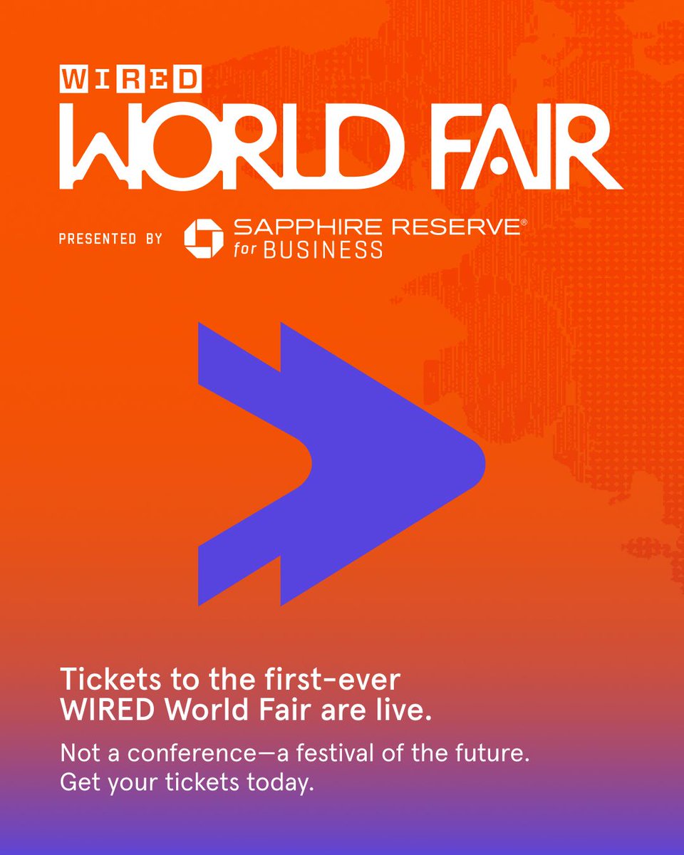 WIRED's tweet photo. What will 2099 be like? What if we could bring back the woolly mammoth? How will the next election be won?

Join us to ask the questions that matter at WIRED World Fair, coming to Miami on November 4.

Full lineup and tickets: https://t.co/95xmNZ8uFC https://t.co/zCJktpUeSd