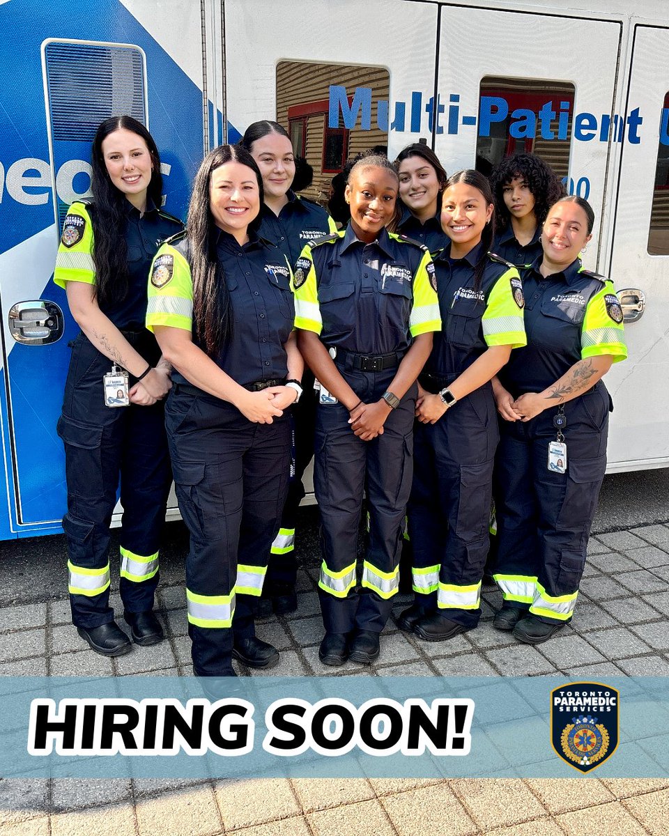 TorontoMedics's tweet photo. Hiring soon! 🩺 Have you graduated, or will you be graduating by June 10, 2027? Our upcoming job posting is for you.

📋 Head over to our LinkedIn page to learn more and check out our recruitment FAQs   https://t.co/GePnDe8umh https://t.co/CG5wErUcH7