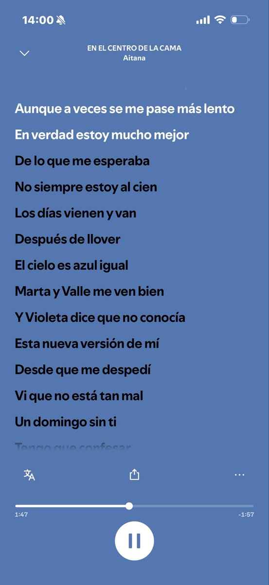 yaremiauu's tweet photo. Aitana describió mi situación actual con una canción🥹 https://t.co/xpYQoRBIEf