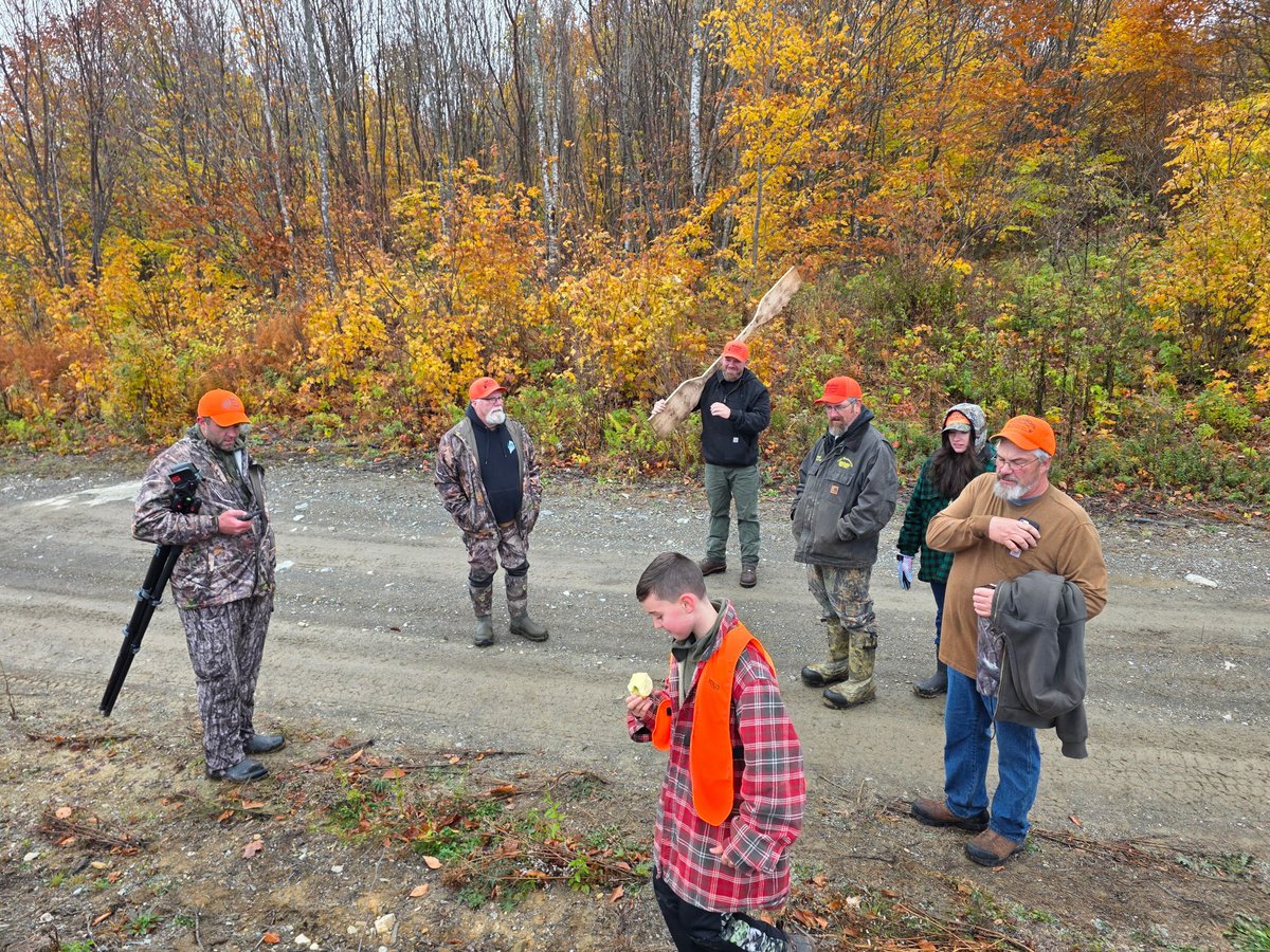 brextonbusch's tweet photo. After my dad passed we learned he was awarded a Maine Moose tag, thankfully we were able to transfer it to me! Hunting was one thing my dad & I loved to do away from the race track, I have more hunting stories I’ll share this offseason. Last week I was able to go with his spotter @SpotterDerek and his hunting buddies. I didn’t get anything, but we saw a couple bulls! Had a ton of fun, and I can’t wait to do it again one day!!🫎