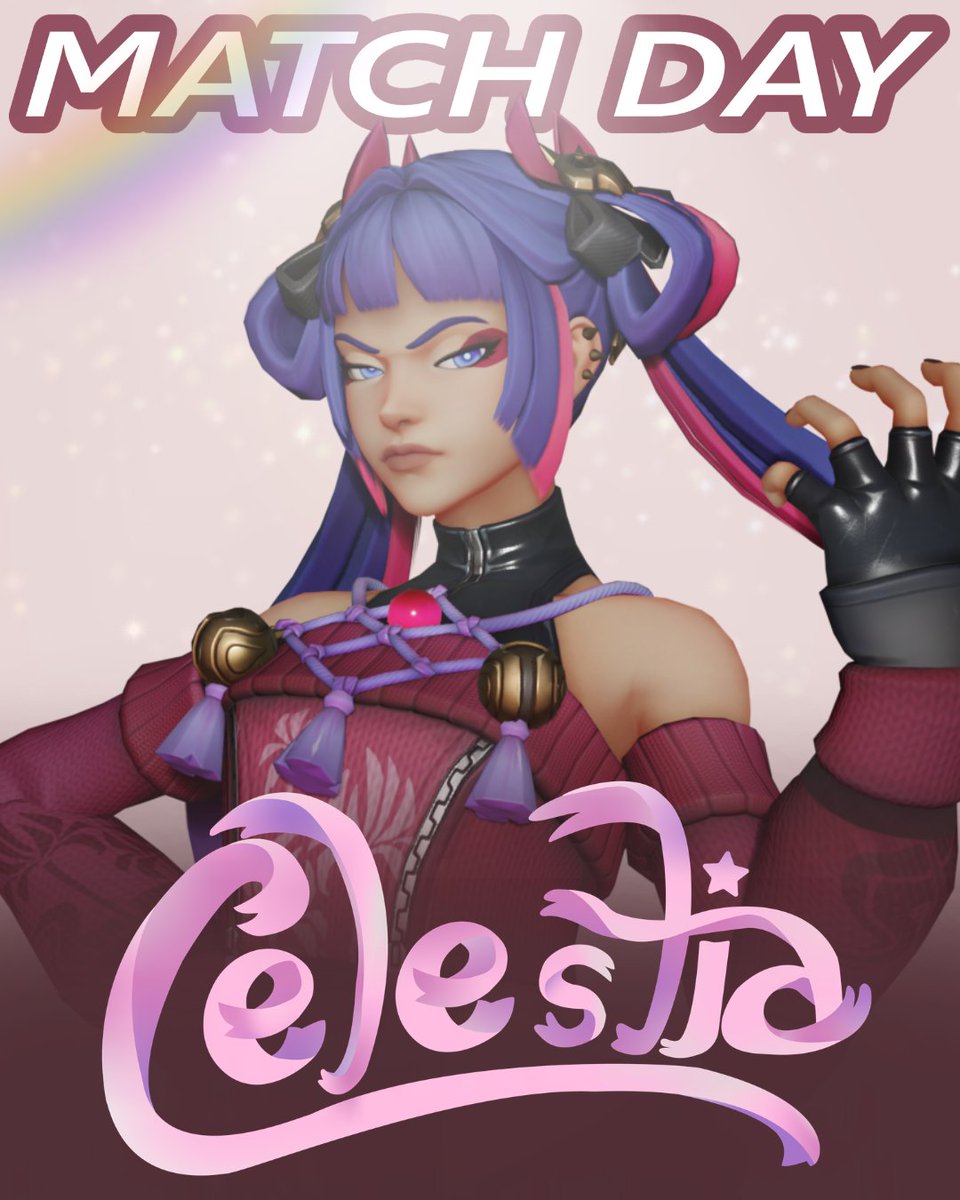 CelestiaOW's tweet photo. Claws out for this one😼 
Celestia🎀 vs @Instigators_CC  
Tonight 9pm est https://t.co/nUe5mhsFHR