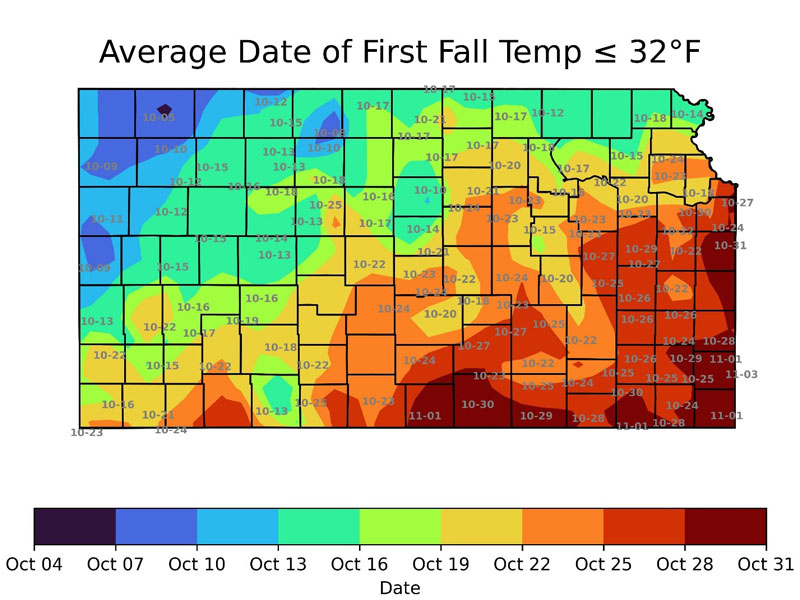 KStateAgron's tweet photo. Learn how this year’s unusually warm temperatures compare with historical records and what the forecast could mean for freeze timing. Get the latest: https://t.co/CZAOiDL5LR #kstateagronomy #weather https://t.co/EkODu4rNKu