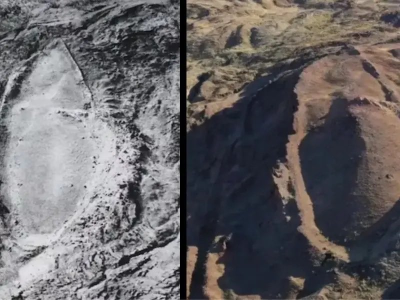 YusufAsunmogejo's tweet photo. We don’t need AI generated lies to prove the truth of our religion. The Quran is enough as evidence. 

If there is anything that looks like the ark of Prophet Nuh (peace be upon him) today, it would be the picture below. That is the Durupınar site in Türkiye. 

Geologists have tested this area extensively. It is a natural geological formation. It is a boat shaped mound created by mudflows, consisting of limonite and volcanic rock. 

This one is a random clip floating around on X. The Arabic script carved on the wood has modern vowel marks and dots. 

The Arabic language did not even have those specific dots during the early days of Prophet Muhammad (peace be upon him), let alone thousands of years earlier during the flood. And Prophet Nuh did not speak Arabic.

You already know how materials degrade under environmental stress over long periods. Wood buried in soil for millennia does not retain the structural integrity of fresh timber.

When Allah says He left the ark as a sign, it does not promise that the wooden structure will remain perfectly intact until the end of time. 

As centuries passed, the physical wood would naturally degrade, petrify, or merge with the earth. This is why expecting to find a fresh wooden ship today is unrealistic and ignores how nature works.

The story of the flood, the consequences of arrogance, and the salvation of the believers is preserved in the Quran for all generations to reflect on. 

If it’s about geography, the geography of Durupınar is real, and the theological lesson is eternal. However, we do not need fake digital pictures to defend the Deen.

Allah knows best