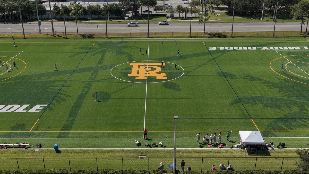 shawsportsturf's tweet photo. Game ON @ERAUAthletics! The Eagles are practicing on their new field that pays homage to the school's aeronautics curriculum ✈️ and Daytona Beach location 🌴 in this cool design.

#GameON #MoreThanAField https://t.co/GH1Q2UhAqv