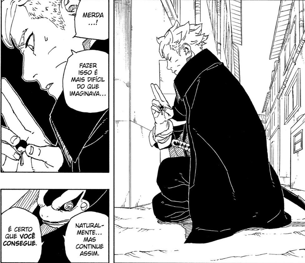 portalborutobr's tweet photo. 🚨| BORUTO REVOLUCIONOU O HIRAISHIN NO JUTSU?!

Diferentemente de Minato, que utiliza marcações para se teleportar, Boruto desenvolveu sua própria versão do ‘Deus Voador do Trovão’, que depende de objetos de metal imbuídos com seu chakra para facilitar o teletransporte. Porém, ao rastrear o chakra de Sarada, ele conseguiu alcançá-la em OUTRA DIMENSÃO sem depender de seus símbolos metálicas!

Se ele aperfeiçoar essa habilidade a ponto de sentir chakra livremente, Boruto poderá levar o Hiraishin a um patamar que nem Minato alcançou.