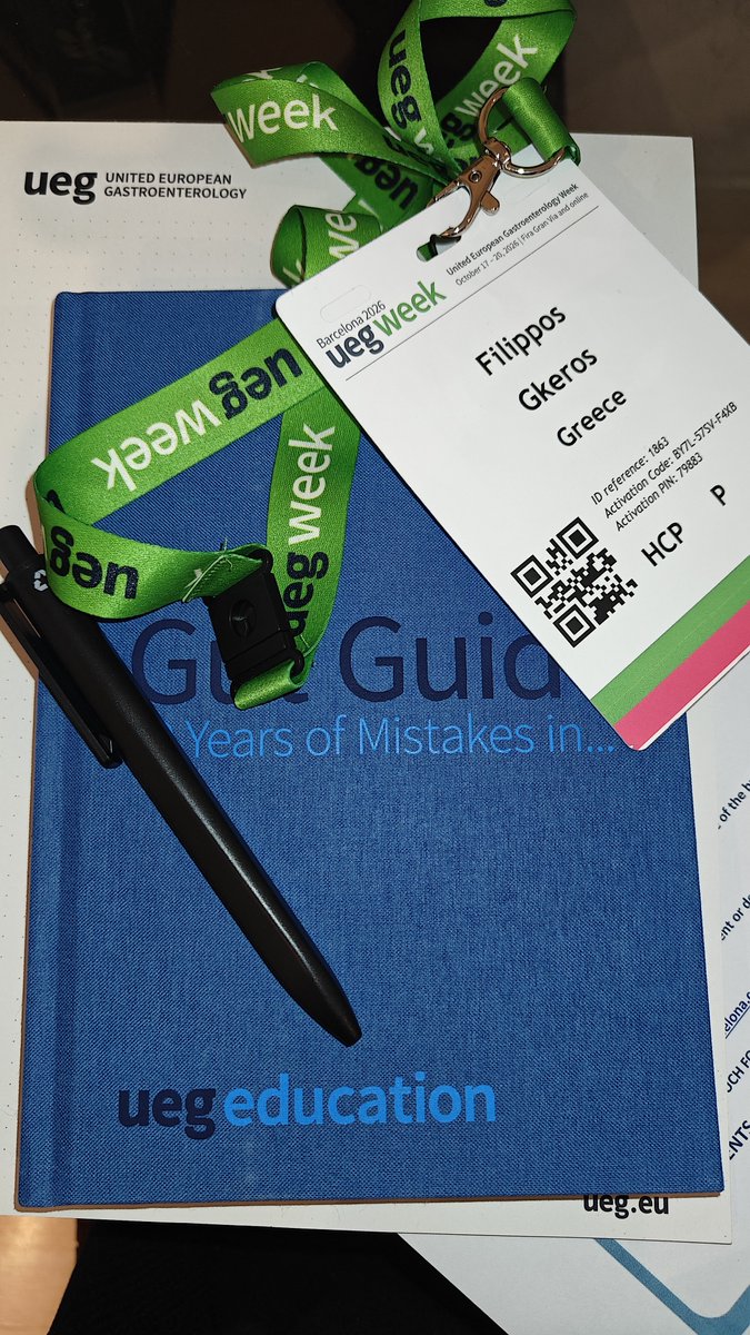 GkerosFilMD's tweet photo. At the #uegweek2026 @my_ueg https://t.co/pU2QNWQENu
