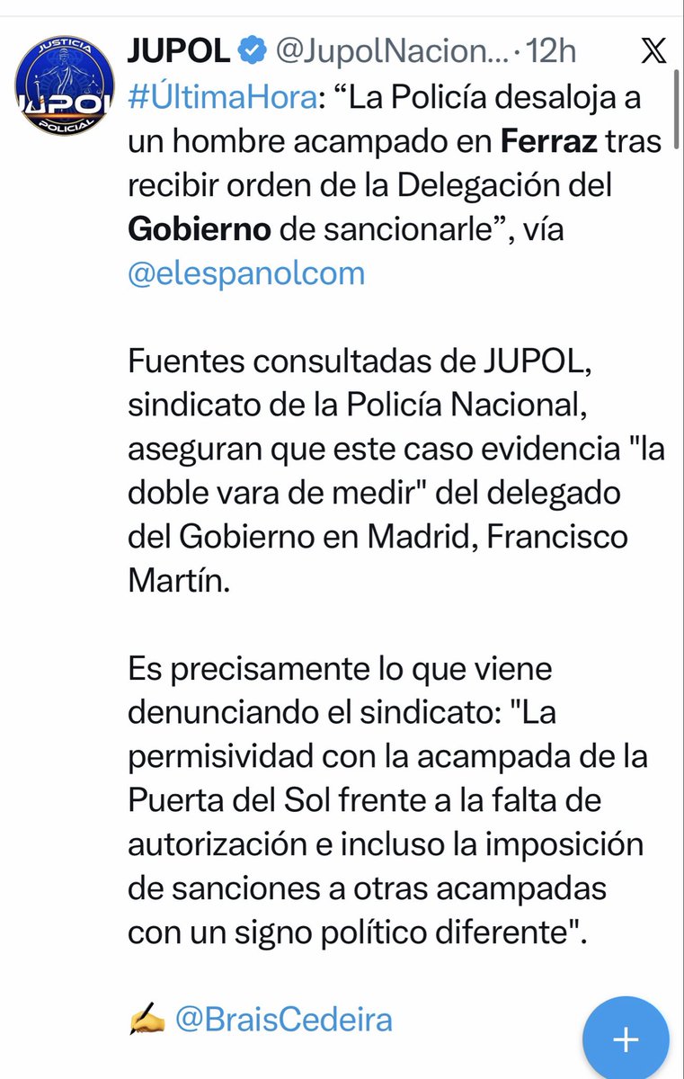 MagistraThor's tweet photo. 🚨🚨
🔴¿Cuál es la razón legal para que el Delegado del Gobierno de Madrid ordene a la policía desalojar inmediatamente a un hombre acampado frente a la sede del PSOE y acordar no desalojar cientos de tiendas ubicadas en la plaza de sol de Madrid durante muchos días ?
🔴¿Cuál es la razón legal por la que se autorice por el Delegado de Gobierno de Galicia una contramanifestación  de encapuchados a no más de 50 metros de un acto político de VOX y no se autoricen en otros casos en diferentes lugares de España esas concentraciones si no son a menos de 300/500 metros de actos del Psoe?

Los poderes públicos están sujetos a la Ley. Todos. También los Delegados del Gobierno.