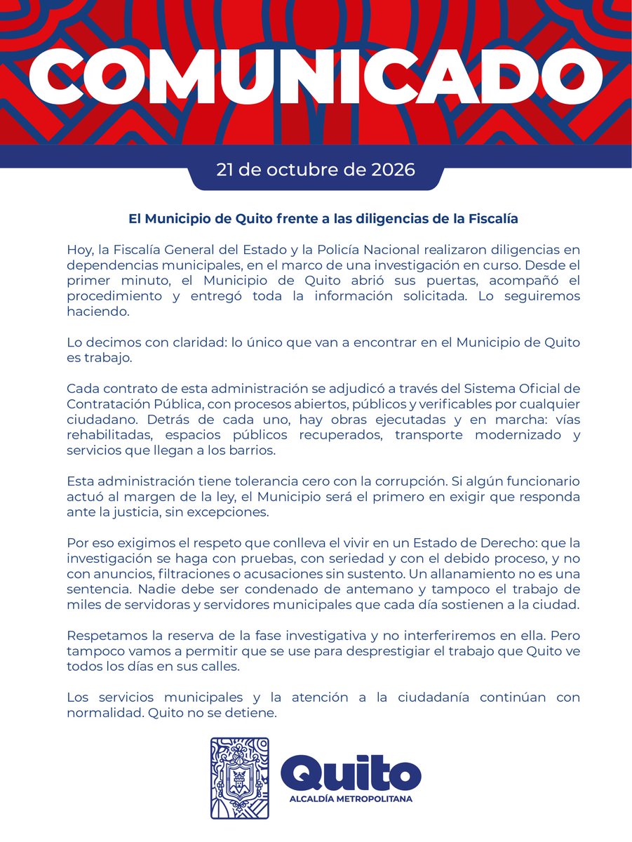 MunicipioQuito's tweet photo. A la comunidad: https://t.co/ax71gOxEdT