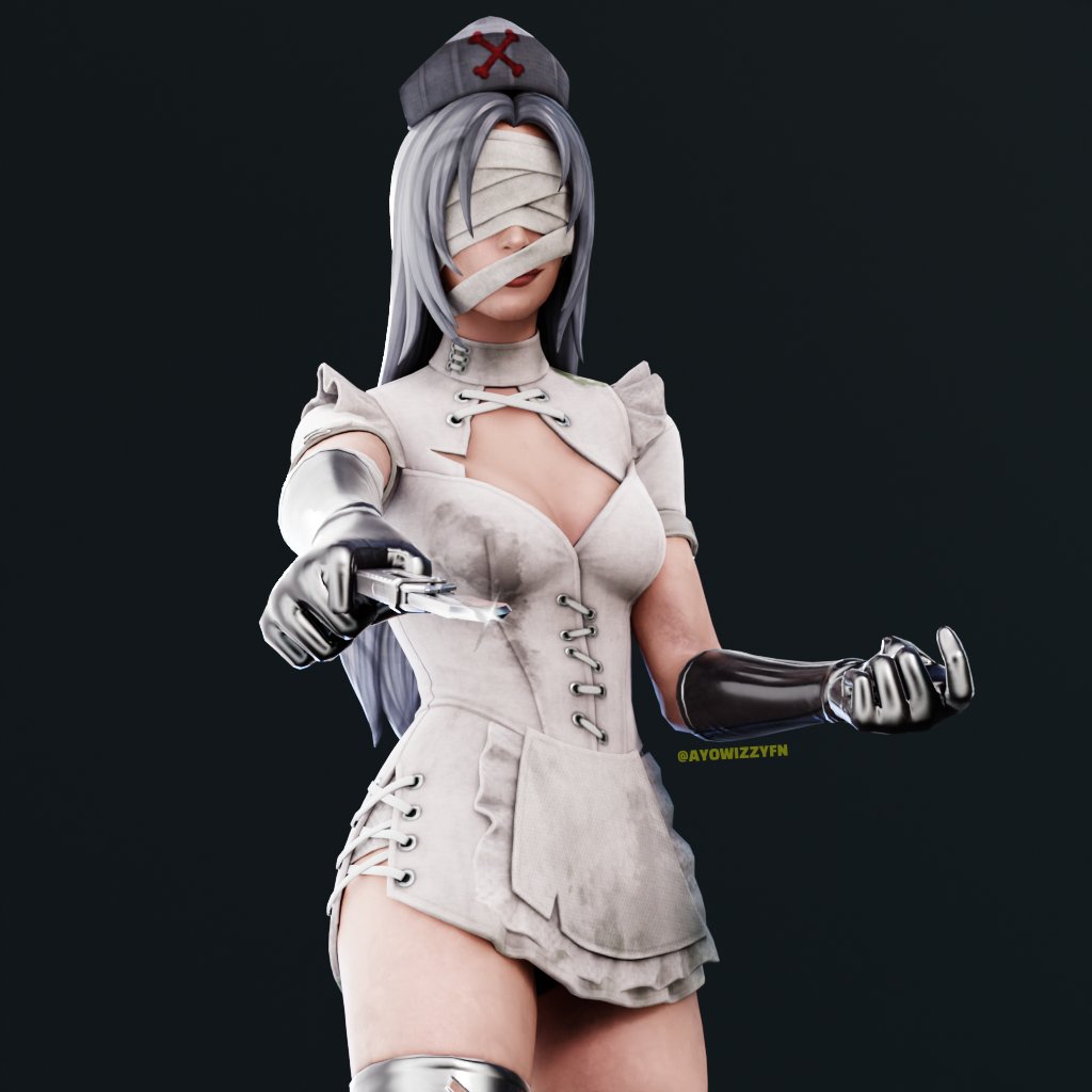 AyoWizzyFN's tweet photo. Nurse Lenore 🩹🖤

#Fortnite #FortniteArt https://t.co/FfnkE1H8Bu