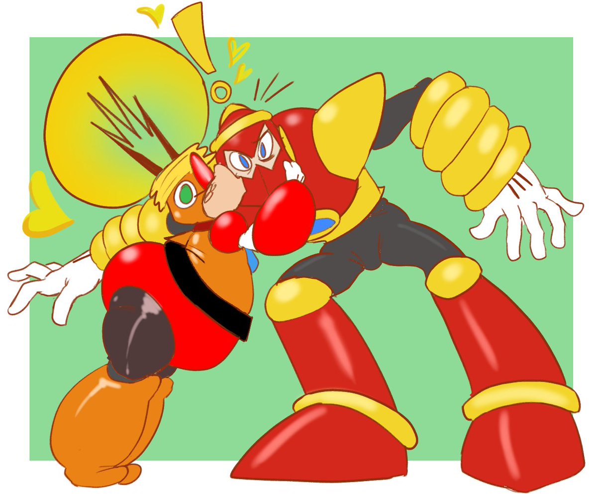 lil_sparkplug's tweet photo. Just a kiss. #megaman https://t.co/fYrv6Qa89l
