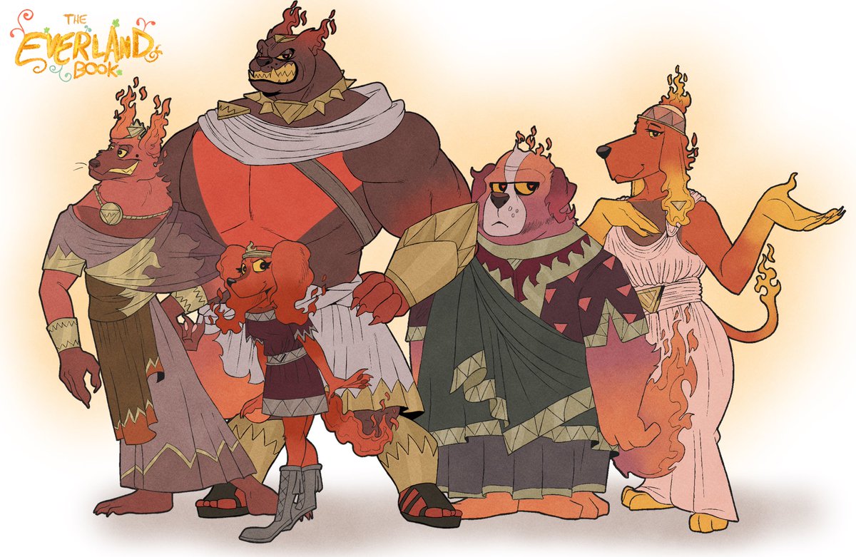 clansoniudo2's tweet photo. 🏛️🏺FIRE DOGS 🔥🔻

#theeverlandbook https://t.co/umGwOGiy7n