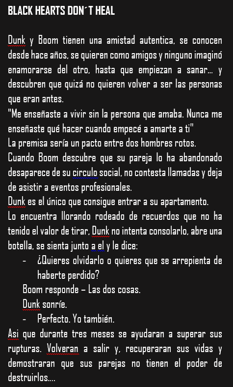 AlinaVR46's tweet photo. AU #Dunkboom 👀
#DarkRomance
#FriendsToLovers

La historia de dos hombres emocionalmente dañados que, después de ser abandonados, descubren que también saben hacer daño. https://t.co/7Rkv5vJc6y
