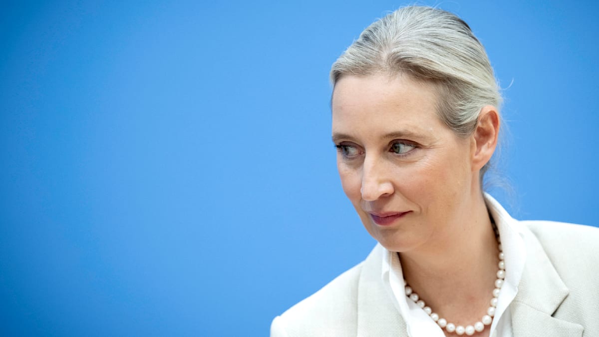welt's tweet photo. Jetzt will Weidel der EU den Todesstoß versetzen https://t.co/hdgo1BtE71 https://t.co/zcNLC7UWbk