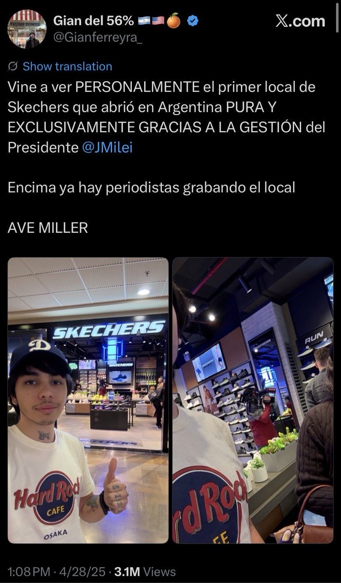kalletiRey's tweet photo. Los que sueñan ser “europeos” acaban de conocer una tienda SKECHERS.🤣 https://t.co/DI7sAkrd6c