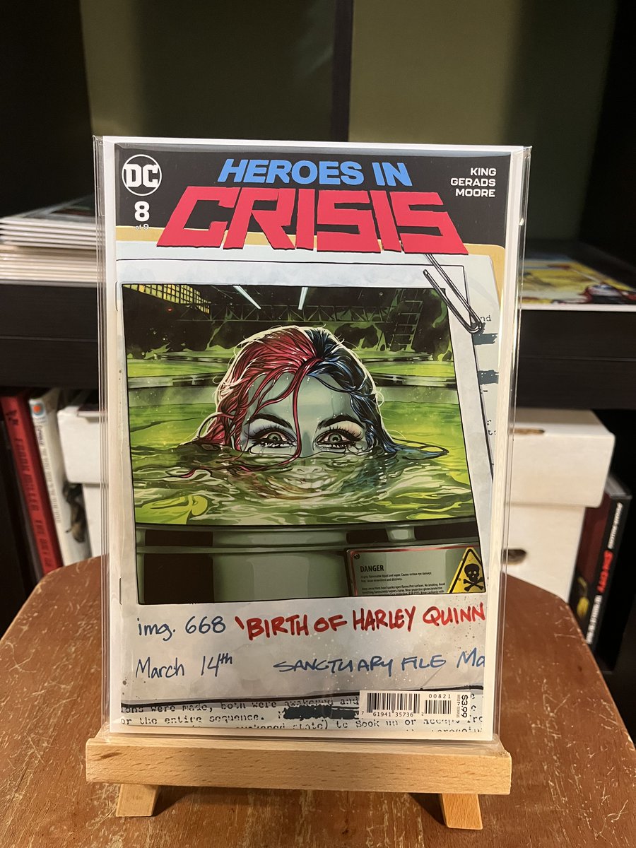 CheckedOutCat's tweet photo. 2019 Heroes in Crisis #8, Ryan Sook Polaroid variant. #ComicBooks https://t.co/OArQCBcQjw