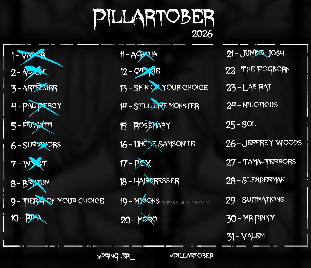 AlexTblockhead's tweet photo. Day 21: Jumbo... Josh.
#pillartober #pillarchase #pillarchasefanart #gartenofbanban https://t.co/KBoLsG6zoT
