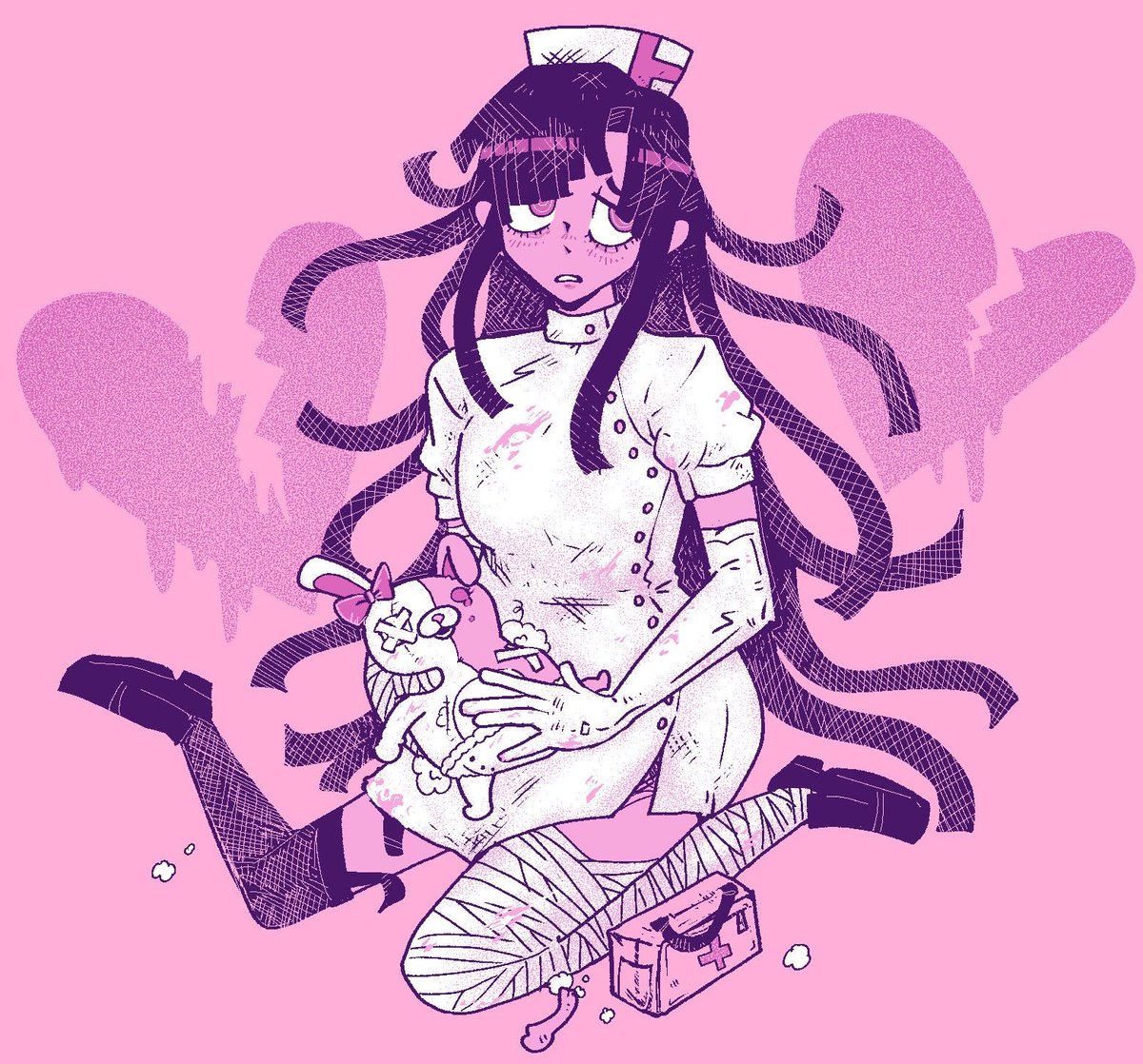 Yum3noHim1ko's tweet photo. Post by charllahan 

Source: https://t.co/WIKCQJmsd3

Description: my Mikan design💕 #danganronpa https://t.co/yxiczrWtrD