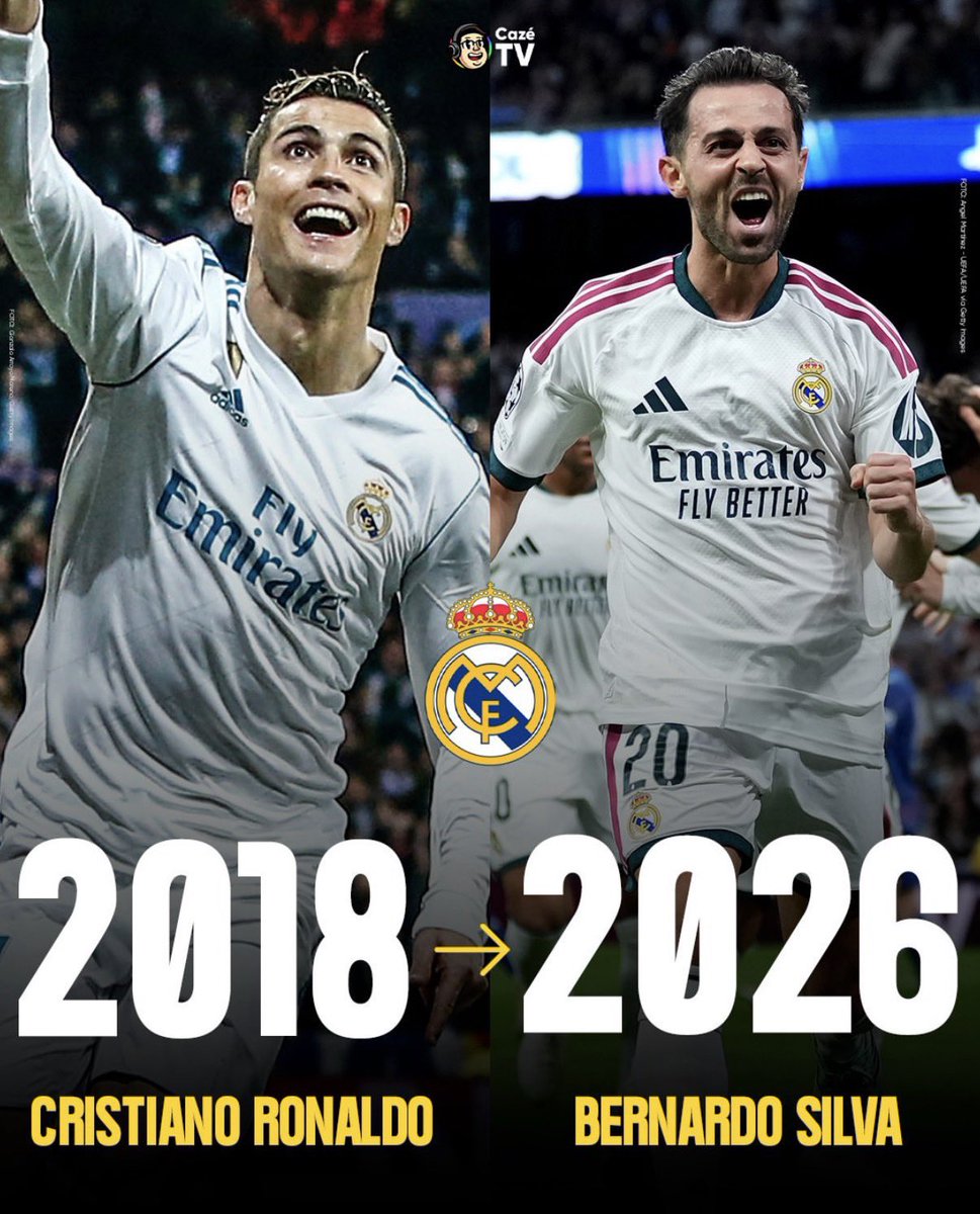 madrid_total2's tweet photo. Bernardo Silva es el primer jugador portugués en marcar gol con el Real Madrid desde Cristiano Ronaldo en 2018.

🥹🥹🥹🥹 https://t.co/NSptLSsANa