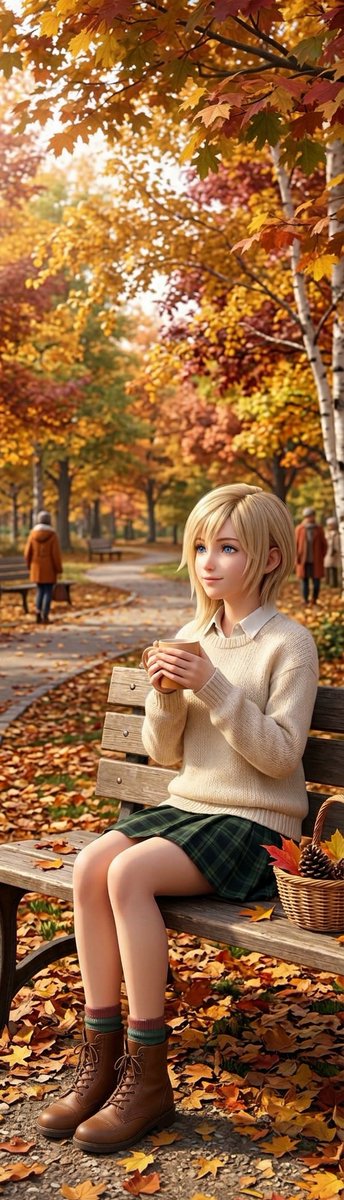 Patri_MV13's tweet photo. Naminé - día de otoño     
#namine #kingdomhearts https://t.co/PWboX9k3st