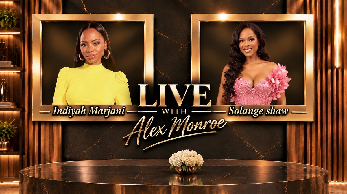 LuminProd's tweet photo. @BravoRHOH's Indiyah Marjani &amp; @BloopFA 's Solange Shaw will be the guests this week on Live With Alex Monroe 🌊🫖🍸

#RHOHAMP #SECLDN #SECLEDN1A #SECLDN1B #LiveWithAlexMonroe https://t.co/O6bgRQpaWL