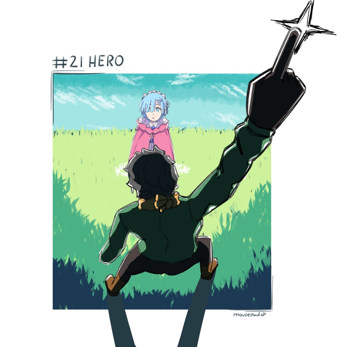 Mousepaddo's tweet photo. #Inktober Day 21 - Hero
#リゼロ #rezero https://t.co/lRymP2QDaz