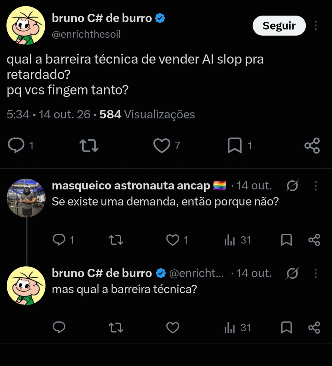 Passeidos30's tweet photo. @enrichthesoil Você é só um carente fudido. 

Fazendo de tudo por atenção. 

Toma um comentario para aumentar sua mixaria do X https://t.co/3VWP8qux4H