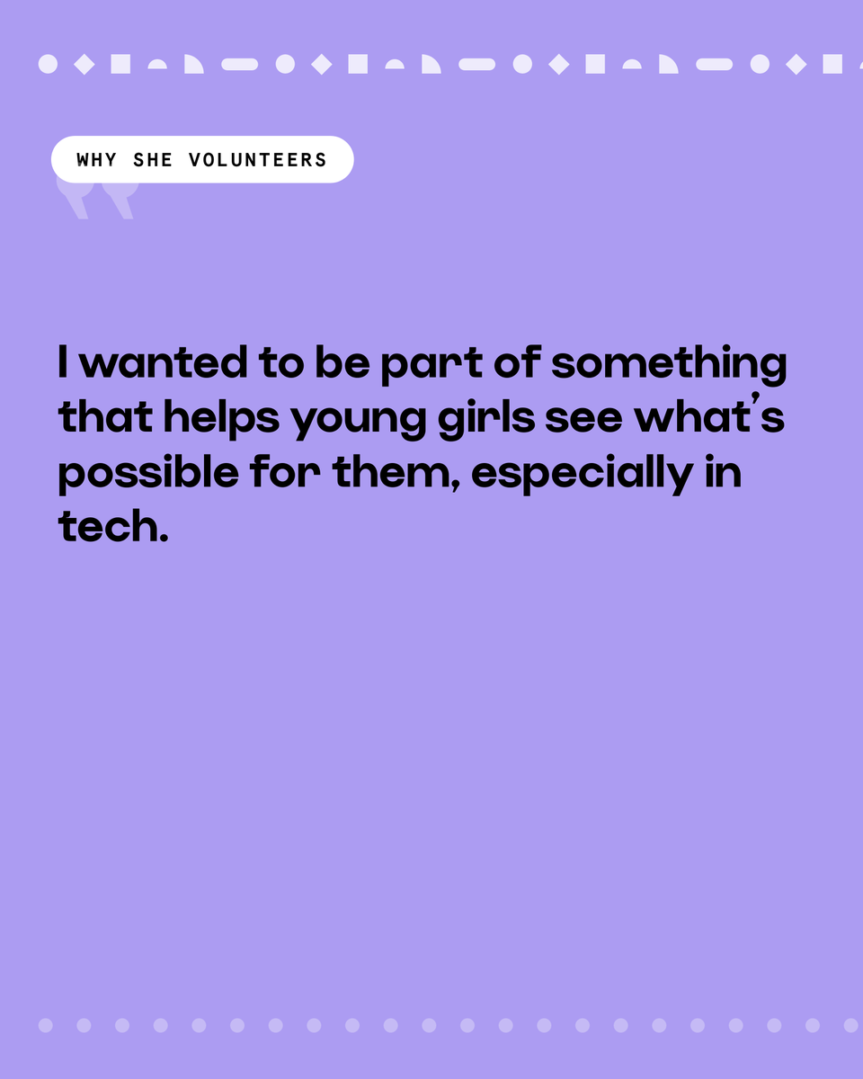 BlackGirlsCode's tweet photo. Three years in, Awesi-Nyale still lives for the moment a student goes from “I don’t know if I can do this” to realizing she can. 🧡

Meet our October Volunteer Spotlight, then join her: https://t.co/RCC3ahTHb4 https://t.co/YqtfSq59Zp