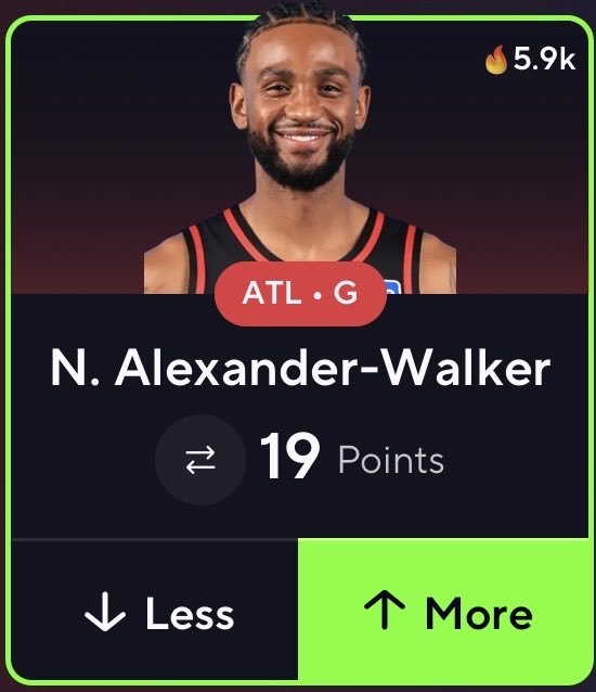 IntelliPickz's tweet photo. 🏀 NBA POTD 🏀

Nickeil Alexander-Walker “O” 19.0 Points

📈 68% Lean Over

- Over in 4 straight vs ORL Avg 28.3 Points
- ORL is ranked 22nd/30 vs SG Points (Easy Matchup)
- Was Averaging 24.3 Points at the end of last season 

Data 📊 : @intellipickz 

❤️ if you’re tailing https://t.co/xpRMZ0rTJm